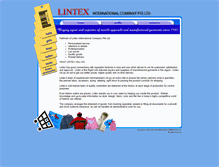 Tablet Screenshot of lintexintl.com